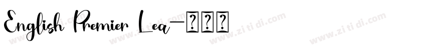 English Premier Lea字体转换